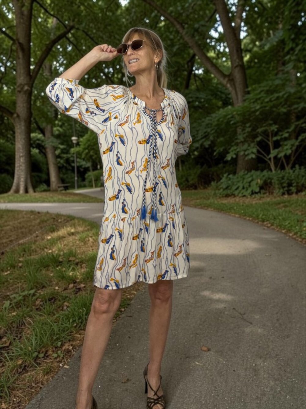 Natalie Martin Mini Dress M Pisces Print